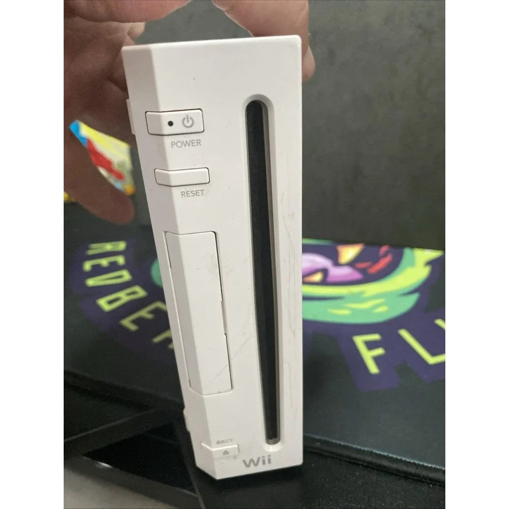 Nintendo Wii Console Only RVL-001 For Parts Or Repair Powers On A1 1